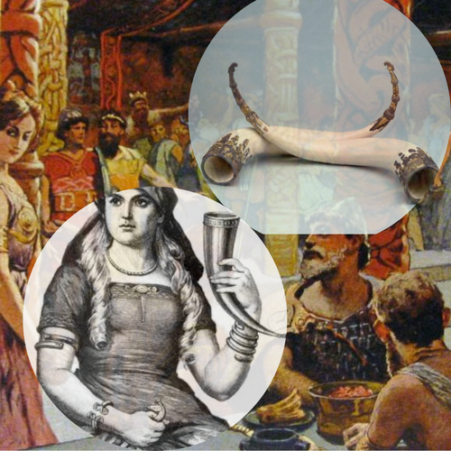 What does the drinking horn symbolize?