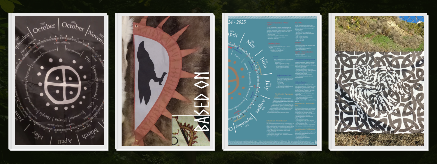 norse pagan holiday calendar viking flags