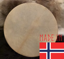 Load image into Gallery viewer, 20-inch-reindeer-hide-drum-shaman-viking-norse-made-norway
