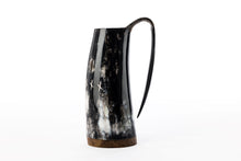 Load image into Gallery viewer, Drinking-horn-mug-viking-Egil-replica-runes

