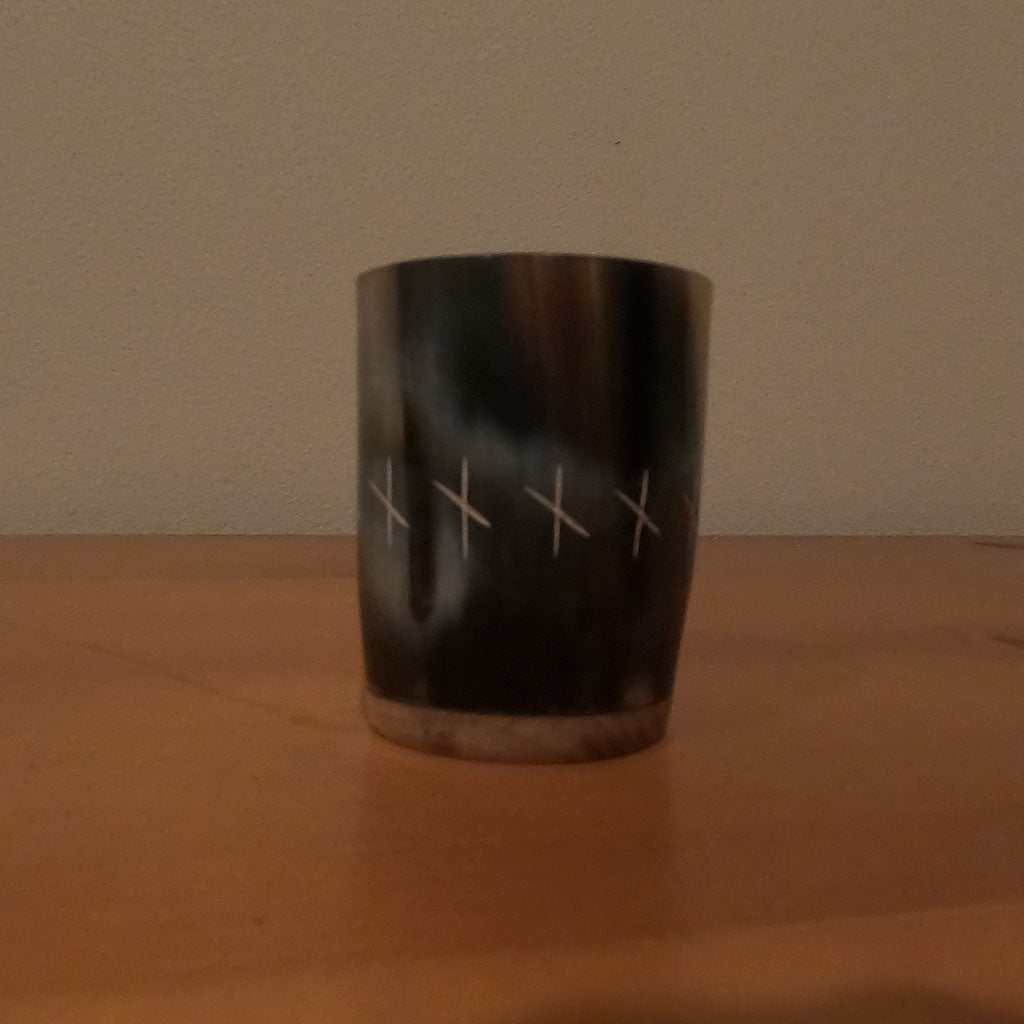 Drinking-horn-shot-glass-viking-Egil-replica-runes