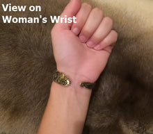 Load image into Gallery viewer, Isle-of-Man-Arm-Ring-bracelet-Thorleifs-cross-bronze-viking
