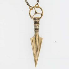 Load image into Gallery viewer, Odin-spear-gungnir-pendant-necklace-bronze
