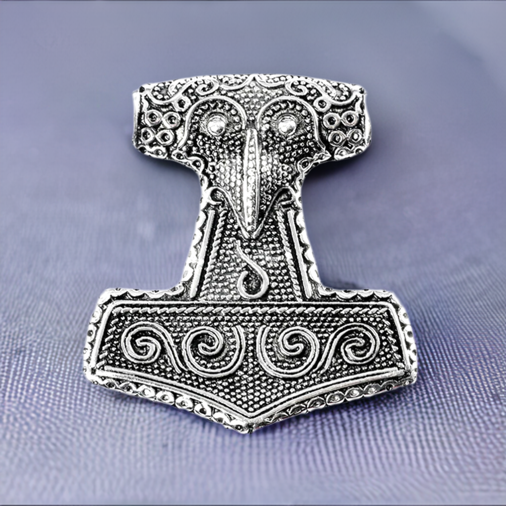 Thors-hammer-pendant-necklace-silver-big-large-museum-replica-made-sweden