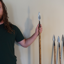 Load image into Gallery viewer, Viking-spear-gungnir-odin-spear-real-authentic-archeology-replica-length
