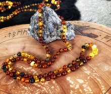 Load image into Gallery viewer, brisingamen-amber-necklace-freya-baltic-norse-replica-museum-viking-bronze-age
