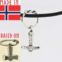 Load image into Gallery viewer, laby-thor-hammer-necklace-museum-replica-archeology-viking-age
