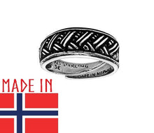 Load image into Gallery viewer, oseberg-ship-ring-jewelry-replica-archeology-silver-viking
