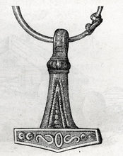 Load image into Gallery viewer, raus-thor-hammer-mjolnir-necklace-pendant-museum-replica-archeology
