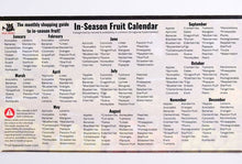 Load image into Gallery viewer, seasonal-diet-fruit-seasons-months-magnet-calendar-refrigerator-grocery-list
