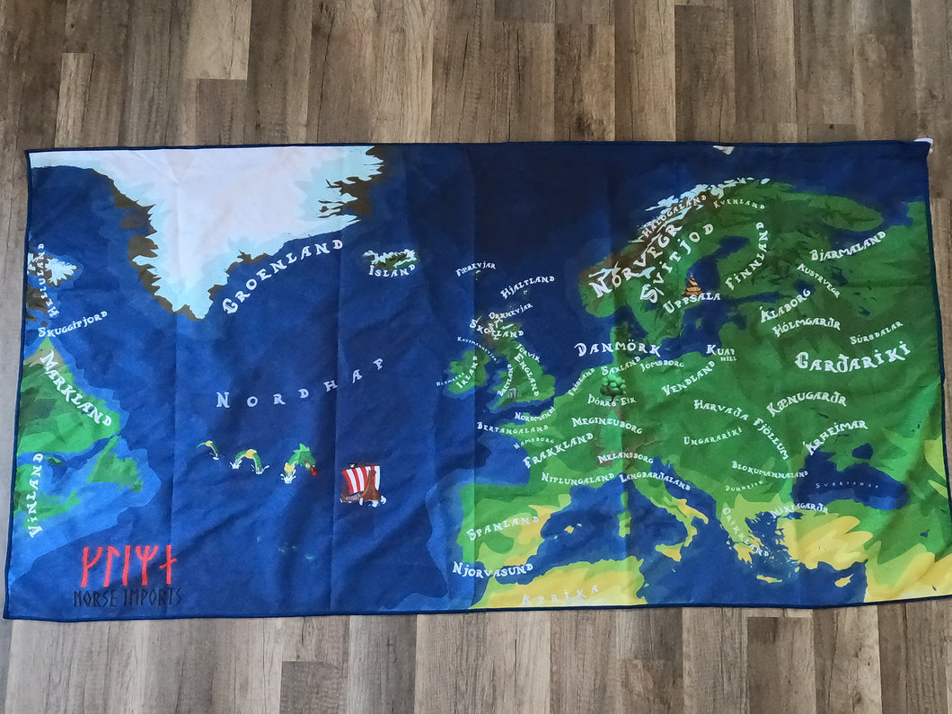 Towel/Bag with Viking Map