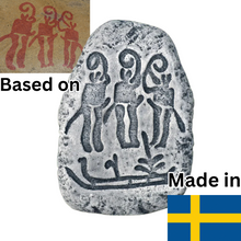 Load image into Gallery viewer, tanum-rock-art-statue-carving-bronze-age-scandinavia-nordic-petroglyph-replica
