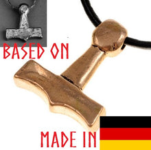 Load image into Gallery viewer, thors-hammer-mjolnir-pendant-viking-jewelry-sejro-denmark-museum-replica
