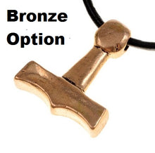 Load image into Gallery viewer, thors-hammer-mjolnir-pendant-viking-jewelry-sejro-denmark-replica-archeology-bronze
