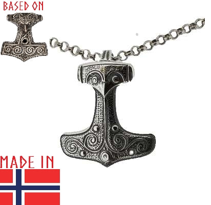 thors-hammer-necklace-mjolnir-pendant-viking-age-museum-replica-archeology-silver-skane-kabbarp