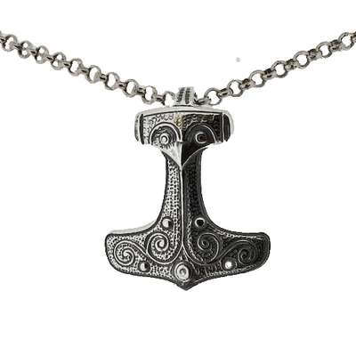 thors-hammer-necklace-mjolnir-pendant-viking-age-museum-replica-silver-skane-kabbarp