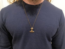 Load image into Gallery viewer, thors-hammer-necklace-mjolnir-pendant-viking-age-replica-archeology-bronze-skane-kabbarp
