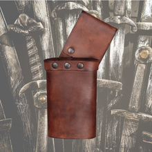 Load image into Gallery viewer, universal-short-sword-holder-leather-belt-sheath
