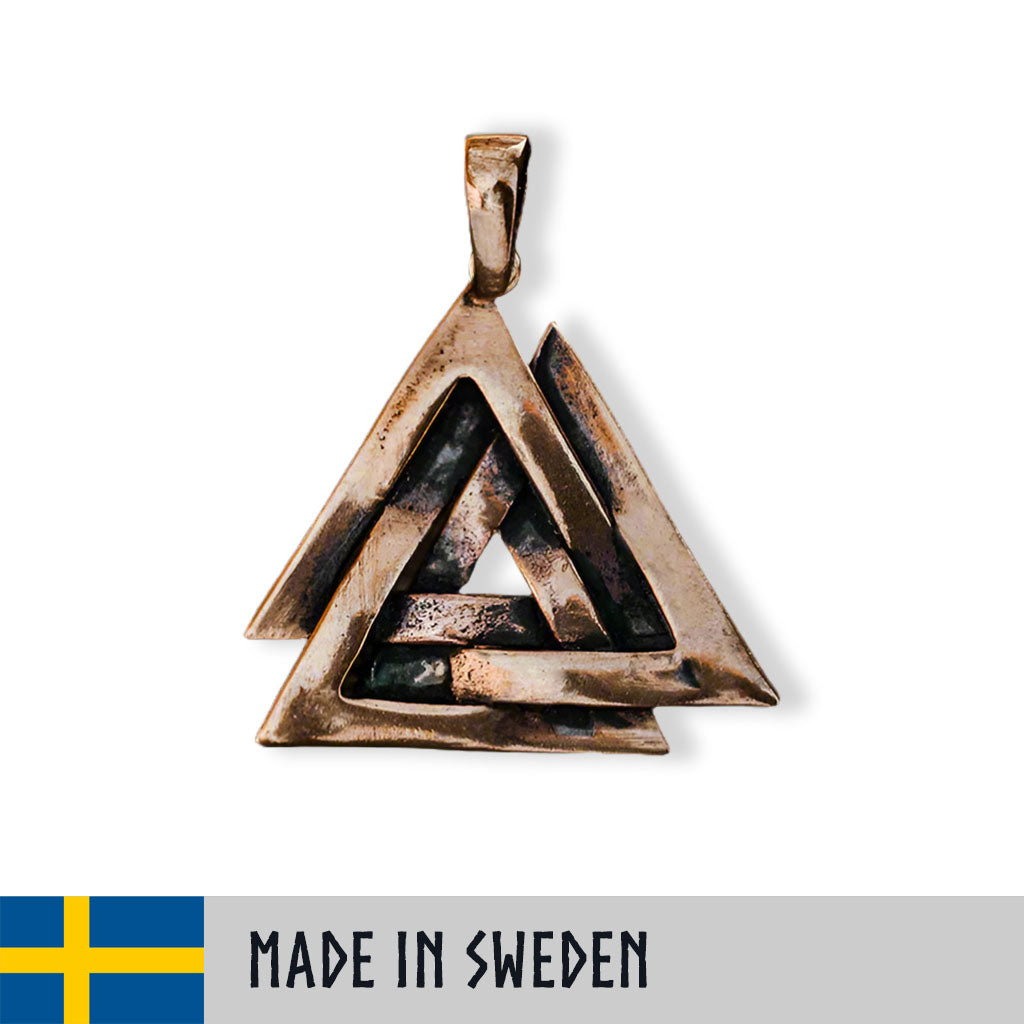 valknut-pendant-bronze-made-sweden