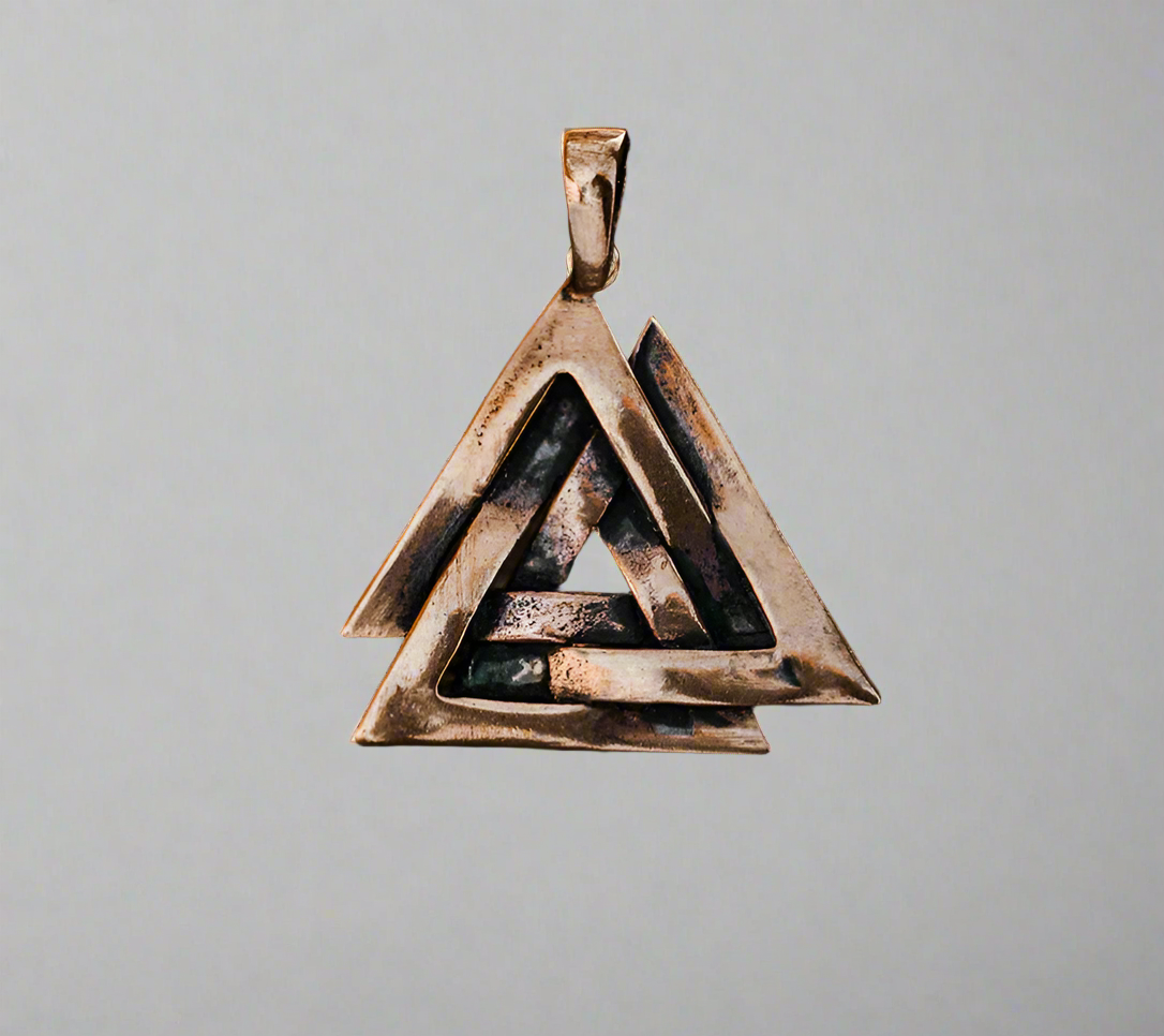 valknut-pendant-bronze-made-sweden