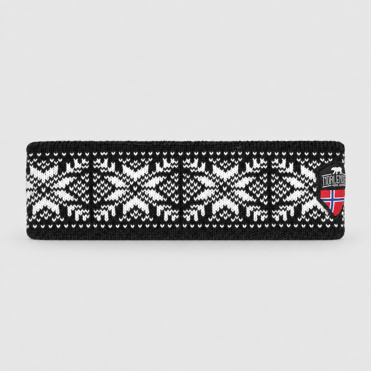 Norwegian Wool Headband – Traditional Snowflake Knit