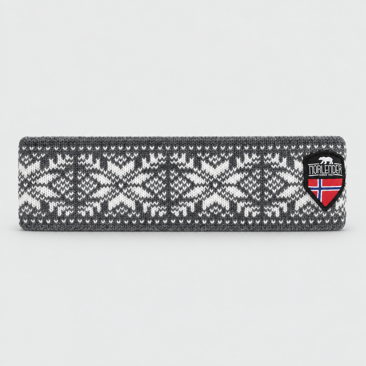 Norwegian Wool Headband – Traditional Snowflake Knit