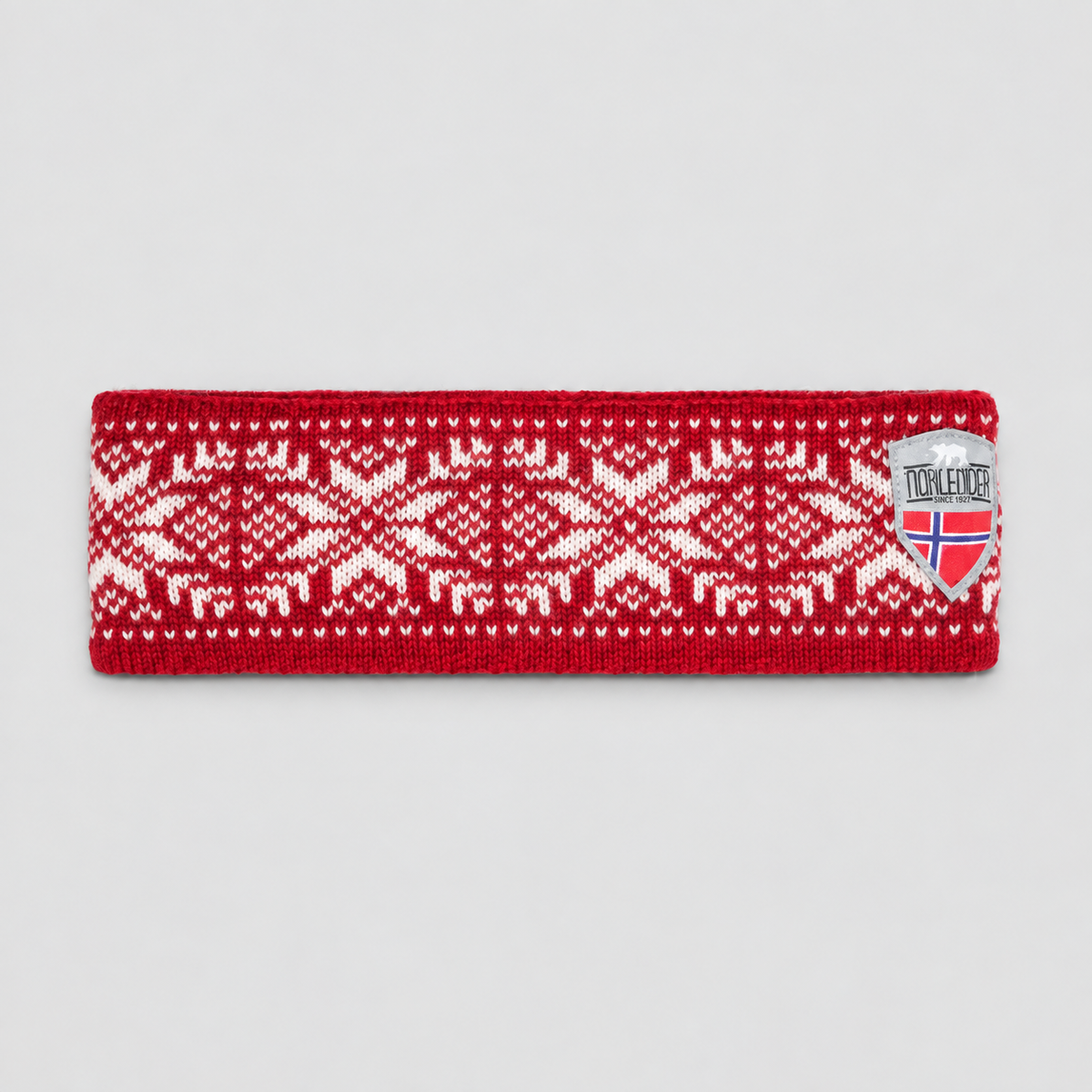 Norwegian Wool Headband – Traditional Snowflake Knit