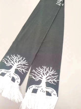 Load image into Gallery viewer, yggdrasil-scarf-viking-clothing-tree-norse
